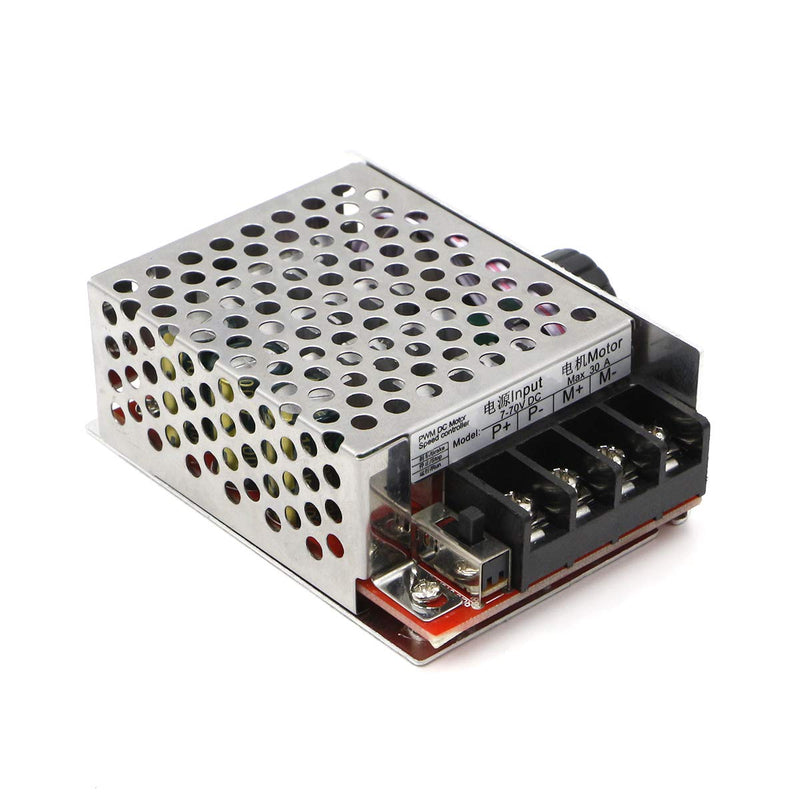 [Australia - AusPower] - RioRand PWM DC Motor Speed Controller Switch Control 7-70V 30A Fuse 