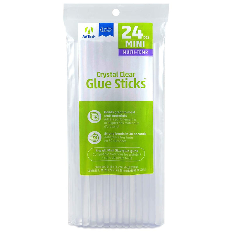 [Australia - AusPower] - AdTech 8" Mini Hot Glue Stick-24pk, Part# W220-3824 