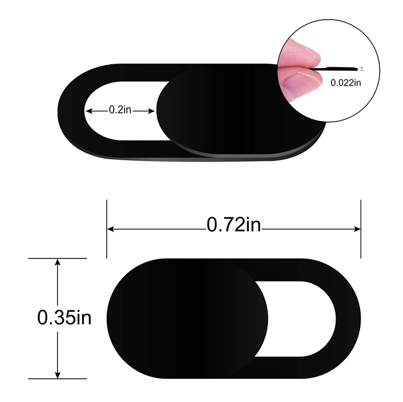 [Australia - AusPower] - Webcam Cover Ultra-Thin Design Set of six Suitable for Notebook Computers PC MacBook pro iMac IPad Mobile Phones (only Some Models of mo) 