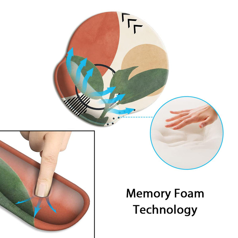[Australia - AusPower] - Keyboard Wrist Rest and Mouse Wrist Rest Pad, Made of Memory Foam, Ergonomic Support, Easy Typing and Relieve Wrist Pain, Perfect for Gaming, Computer, Office, Laptop,Modern Abstract Modern Abstract 
