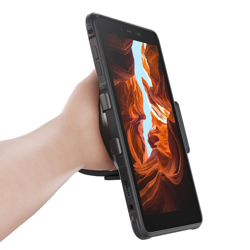 [Australia - AusPower] - Ulefone Tablet Hand Strap Holder Armor Pad Rugged Tablets, Hook & Loop Adjustable, Skin-Friendly, 360-degree Swivel 