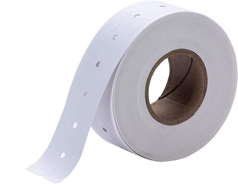 [Australia - AusPower] - Perco 1 Line Freezer Adhesive White Labels - 1 Sleeve, 8,000 Blank Pricing Labels for Perco 1 Line Price and Date Guns 