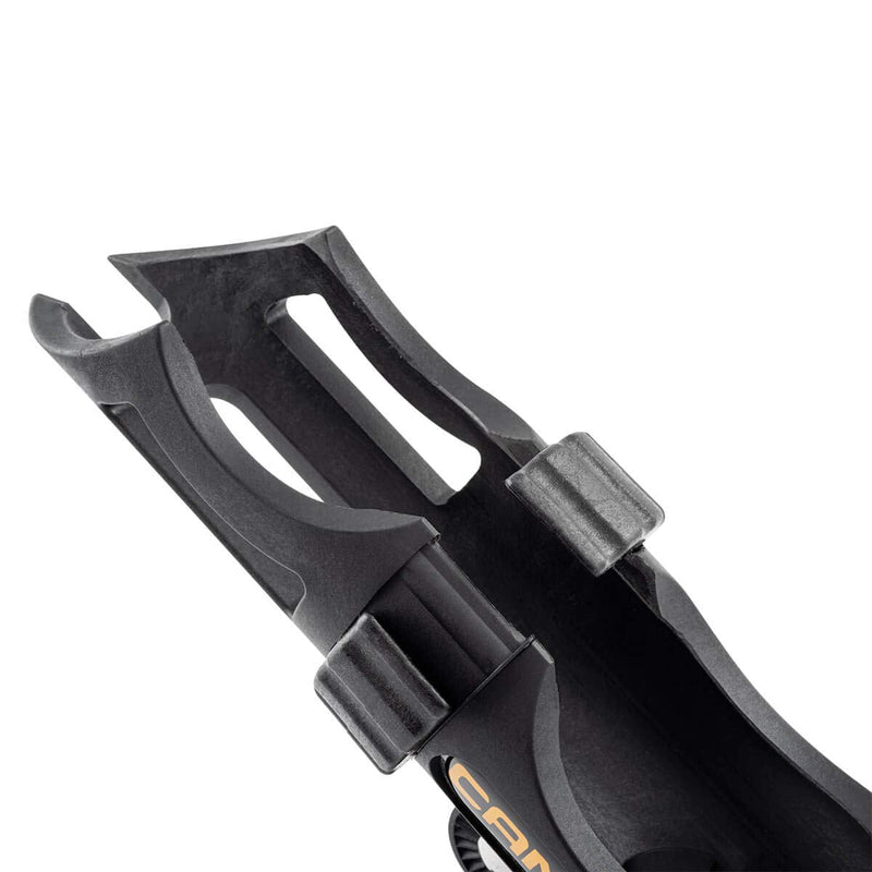 [Australia - AusPower] - Cannon 2450169-1 Three-Position Adjustable Track Mounted Rod Holder, Black Composite 