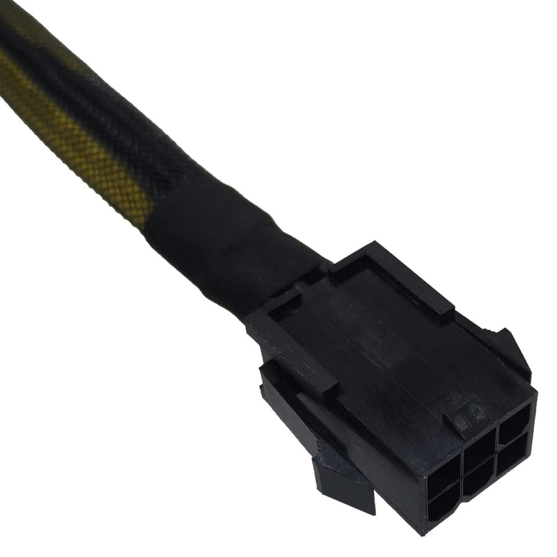 [Australia - AusPower] - COMeap 6 Pin Female to CPU 8 pin (4+4 Detachable) Male EPS-12V Adapter Converter Sleeved Cable 13-inch(33cm) 