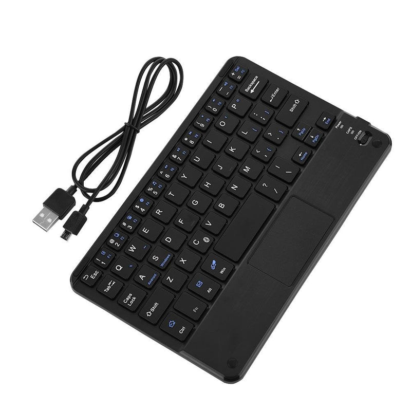 [Australia - AusPower] - Ultra-Slim Bluetooth Keyboard, Mini Portable Wireless Bluetooth3.0 Keyboard with Touchpad, Compatible with Android/Windows System, for PC/Tablet/Computer/Smart Phone 