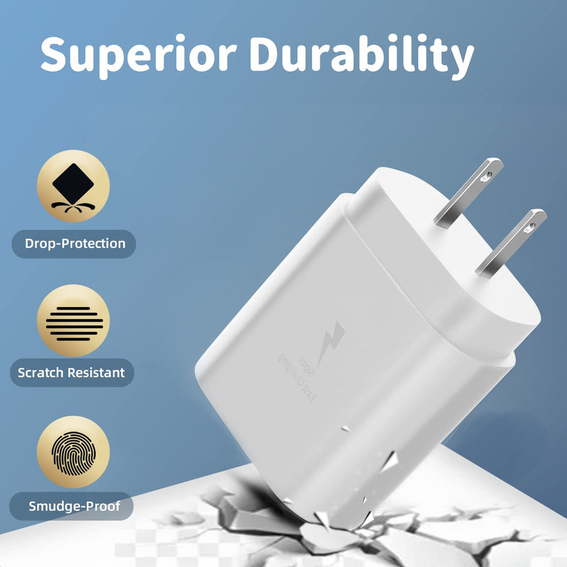 [Australia - AusPower] - PD Fast Charging Samsung Type C Super Wall Charger Power USB C Galaxy Cable 25w Watt Box Cell Phone Block Adapter Cord for Google Pixel Motorola LG Note S9 8 S20 A71 S10 S21 Ultra Plus Z Flip3 Oneplus 