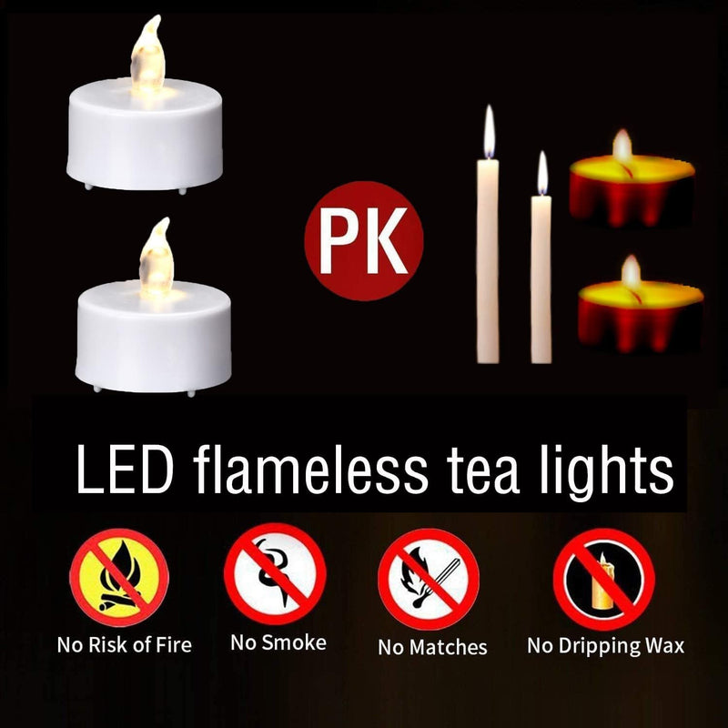 [Australia - AusPower] - LED Tea Light Candles with Remote Control,Flickering Flameless Candle,Long Lasting 400+Hours,Battery Operated,with Timer for Home Decoration Seasonal &Festival Celebration WarmWhite (12pcs) 12pcs 