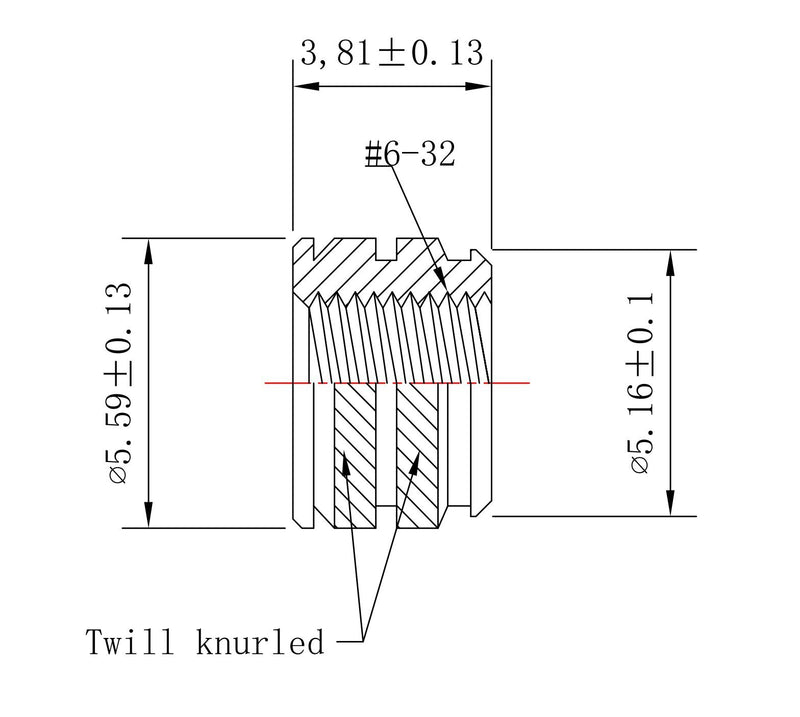 [Australia - AusPower] - [initeq] #6-32 Threaded Heat Set Inserts for 3D Printing (100, Short) 100 