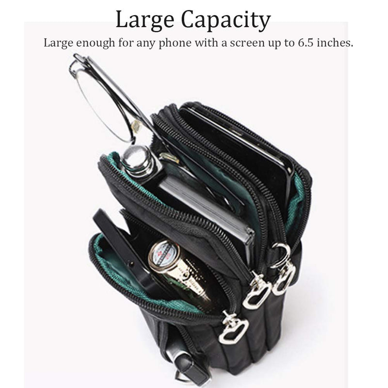 [Australia - AusPower] - Outdoor Sweat-Proof Running Armbag Cross-Body Shoulder Casual Wallet Purse Crossbody Bag Gym Fitness Cell Phone Key Holder for iPhone 13 12 Pro Max Xs Max/Xr,Galaxy Note 10,Huawei P30 Pro,Black Pattern22 