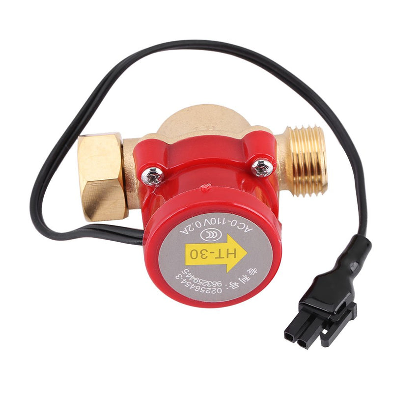 [Australia - AusPower] - Pump Water Flow Sensor Machine G1/2 Thread for Booster Pump Magnetic Automatic Control Switch 