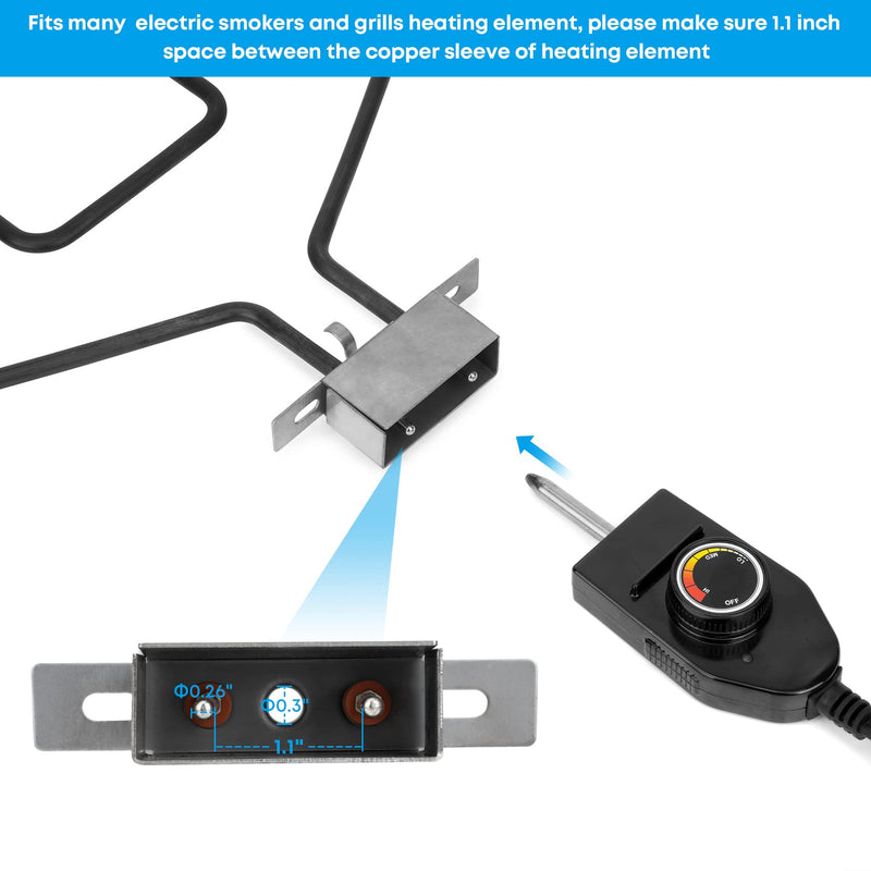 [Australia - AusPower] - Stanbroil Power Cord with Thermostat Control for Most Electric Smokers 