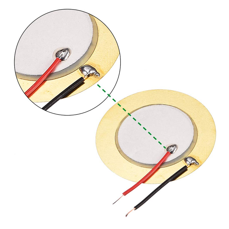 [Australia - AusPower] - uxcell 5 Pcs Piezo Discs 35mm Acoustic Pickup Transducer Microphone Trigger Buzzer Drum Guitar 