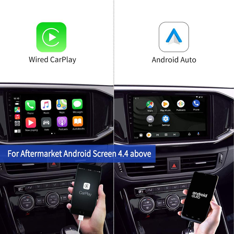 [Australia - AusPower] - Wired Carplay USB Dongle,Android Auto, Mirroring,Smartphone Link Receiver for The Vihecle with Android System carplay Upgrade/USB Connect/SIRI Voice Control/Google and Waze maps 