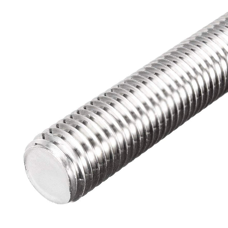 [Australia - AusPower] - M6-1 x 200mm/7.87" Stainless Steel Fully Threaded Rod Right Hand Threads with Hex Nut Silver Tone (2 Set) M6 x200 