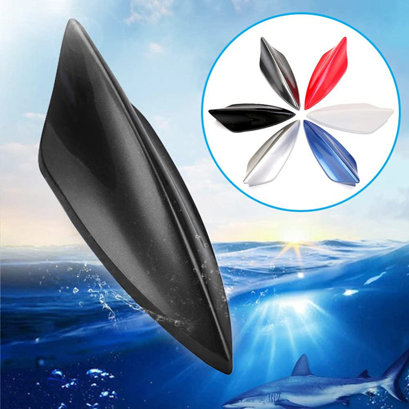 [Australia - AusPower] - Car Shark Fin Antenna Cover,MoreChioce Universal Amplitude Modulation/Frequency Modulation Radio Signal Self-adhesive Roof Aerials Modification Replacement Accessories for Most Vehicles,White White 