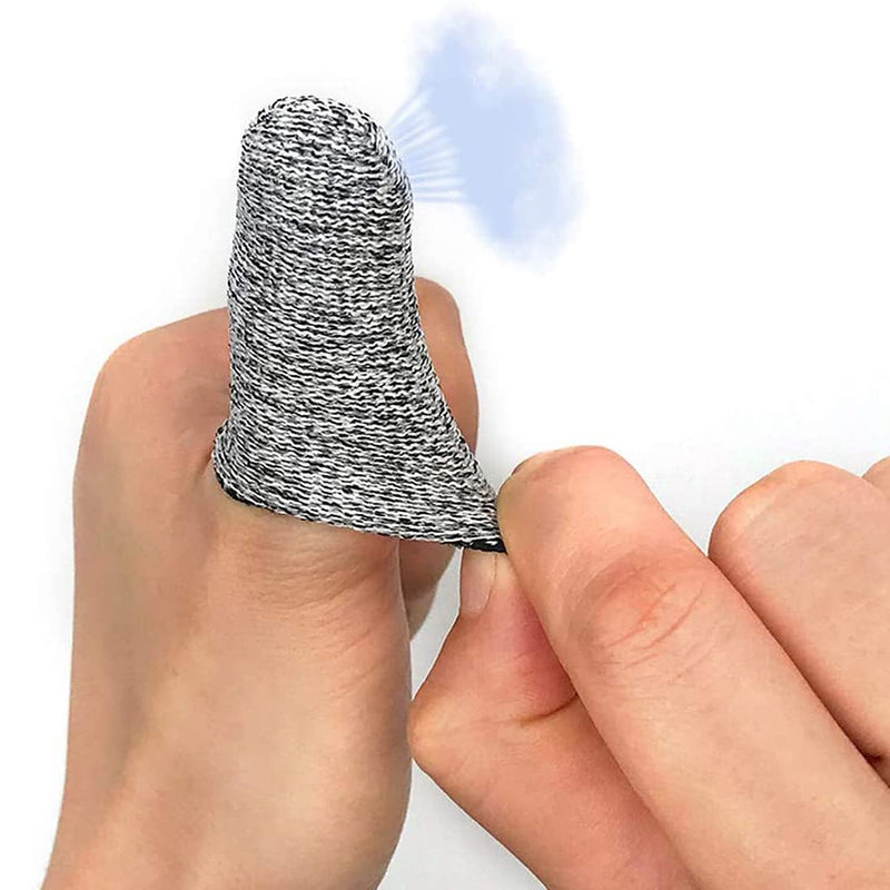 [Australia - AusPower] - 40 PCS Finger Cots Cut Resistant Protector, Finger Covers for Cuts, Gloves Life Extender, Cut Resistant Finger Protectors for Kitchen, Work, Sculpture, Anti-Slip, Reusable 40 Count (Pack of 1) 