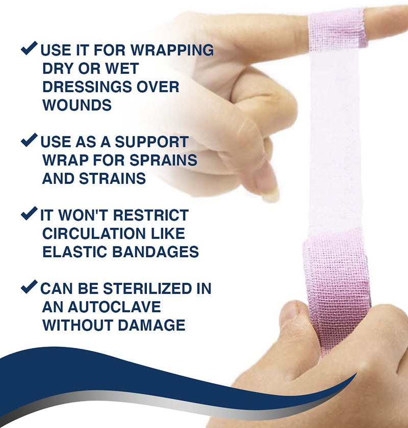 [Australia - AusPower] - Guard-tex Blue 1" Finger Tape - Self-Adhering Safety Tape for Industrial, Athletic & Medical Use - 12 rolls x 30 yds 1 Inch 