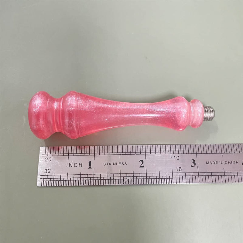 [Australia - AusPower] - YOKIOU 1PCS Wax Seal Stamp Handle Replacement Only Pink Resin Wax Seal Stamp Handle (Resin Pink 1) resin pink 1 