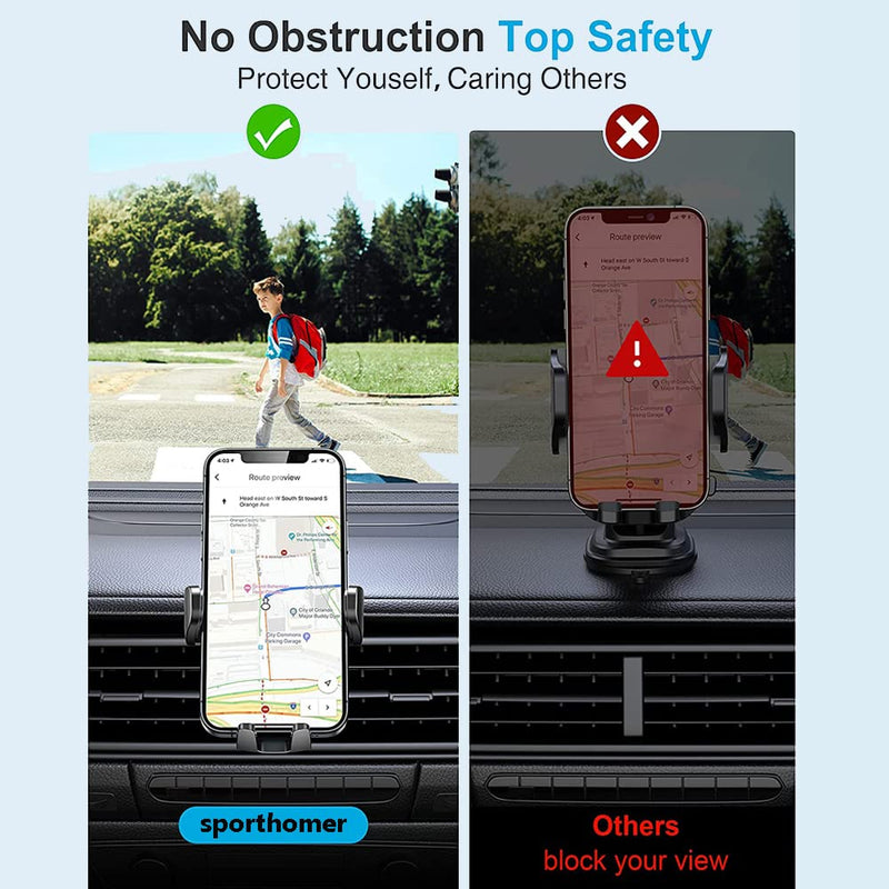 [Australia - AusPower] - Car Phone Holder Mount,Sporthomer Phone Holder Car Vent,Adjustable 360°Rotation & One-Button-Release Universal Cell Phone Holder car for iPhone/Samsung Galaxy/Huaweiwei 