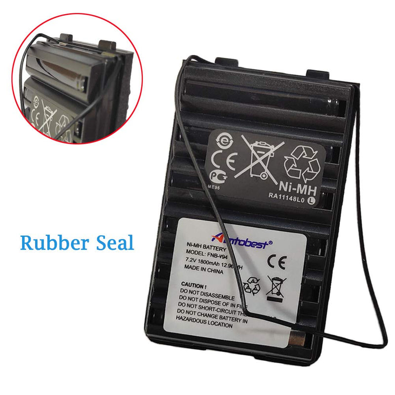 [Australia - AusPower] - FNB-83 FNB-V94 FNB-V57 1800mAh Ni-MH Battery Compatible for Yaesu Vertex FT-60R FT60R FT-60 FT60 VX-150 VX-160 VX-170 VX-180 VXA-220 Standard Horizon HX270S HX370S HX500S HX600S Radio 