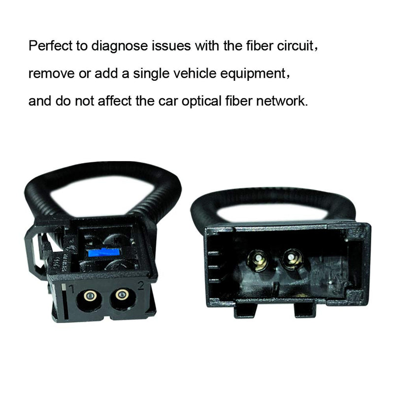 [Australia - AusPower] - (2PCS) Most Fiber Optic Loop Bypass Male and Female Adapter for Benz Audi Mercedes BMW VW Porsche 