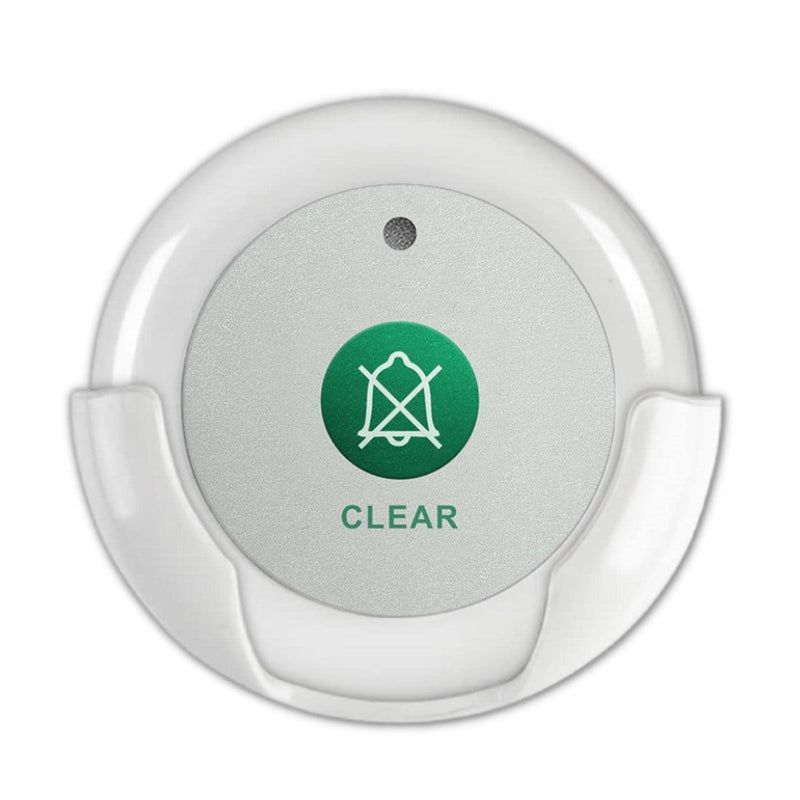 [Australia - AusPower] - SYNLETT Wireless Call Reset Button Caregiver Clear Call Button Compatible with Wireless Nurse Call System Pager Monitoring Unit CMU for Nurses Home Service Staff Office Clinic 