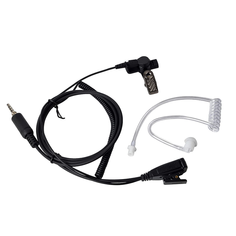 [Australia - AusPower] - HYS Security Radio Surveillance Headset Earpiece with Clear Acoustic Coil Tube Earbud Audio Kit for YAESU/Vertex Radio VX-6 VX-7E VX-120 VX-127 Alinco Icom (3.5mm S/P 4C Thread) 