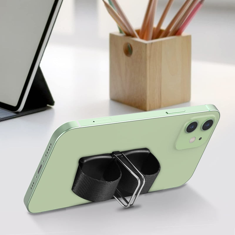 [Australia - AusPower] - Phone Loop Finger Holder，YUOROS Cell Phone Strap Holder for Hand and Desk (Black, Pink, Green, Gold, 4 Pack) #3 Black Pink Green Gold 