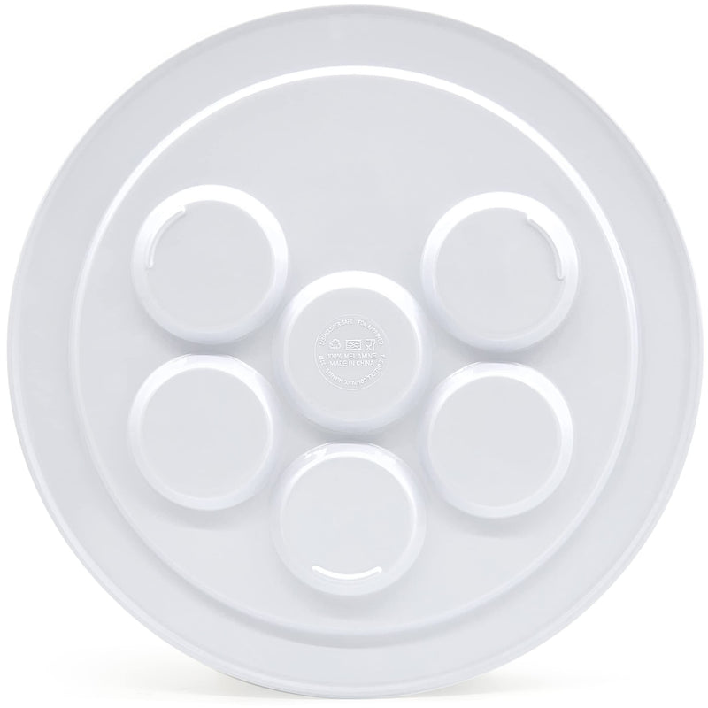 [Australia - AusPower] - Seder Plate Passover Plate Melamine Jerusalem Design Passover Seder Plates, Traditional Kaarah For Pesach 12" 