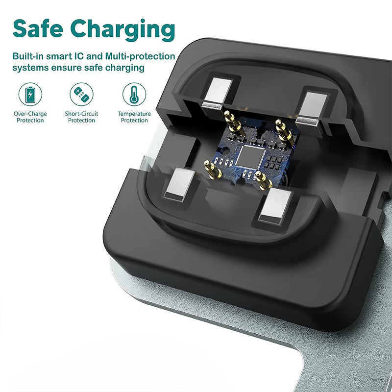 [Australia - AusPower] - TUSITA Charger Stand Compatible with Fitbit Versa 3, Sense (NOT Work with Fitbit Versa 1, Versa 2, Versa Lite) - USB Aluminum Charging Dock 5ft 150cm - Smartwatch Accessories 