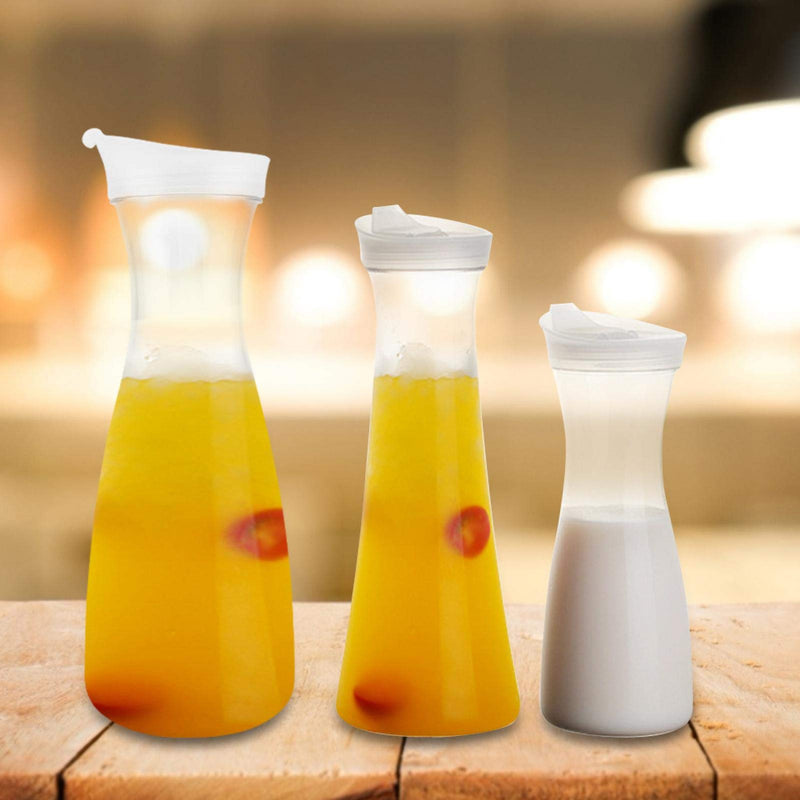 [Australia - AusPower] - Juice Bottle - Acrylic Transparent Juice Bottle Water Jug Transparent Juice Bottle Water Jug Hot Cold Juice Jug Reusable Drinking Bottles(600ml) 600ml 