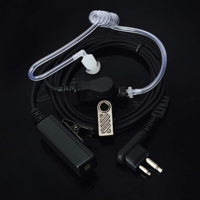 [Australia - AusPower] - UAYESOK QX-95 2 Pin Earpiece Headset for Motorola CP200 CP200D DTR550 DTR650 RDU2020 RDU4100 RDU4160D SP50 P200 Walkie Talkie with Transparent Acoustic Tube 