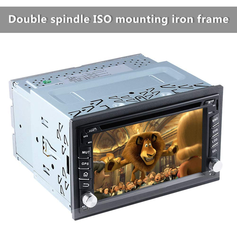 [Australia - AusPower] - QLOUNI Double Din Installation Kit, Universal Double DIN Installation Cage Kit Slot Metal Car Stereo Radio Mounting Frame, Compatible for Passat/MK3/Jetta Panel Frame 