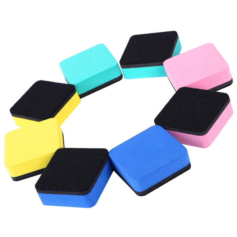 [Australia - AusPower] - Dry Erase Erasers, 48 Pack Magnetic Whiteboard Eraser Chalkboard Cleansers Wiper for Classroom Office and Home (48mixed) 48mixed 