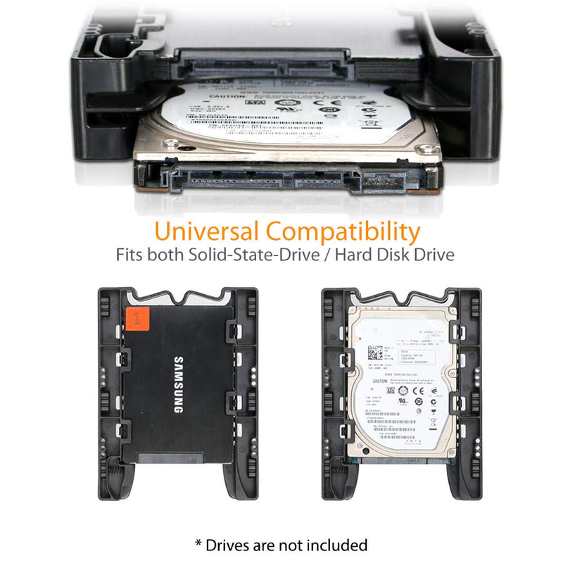 [Australia - AusPower] - ICY DOCK Dual 2.5" HDD & SSD Light Weight Mounting Bracket for Internal 3.5" Drive Bay | EZ-Fit Lite MB290SP-B 2 Bay 