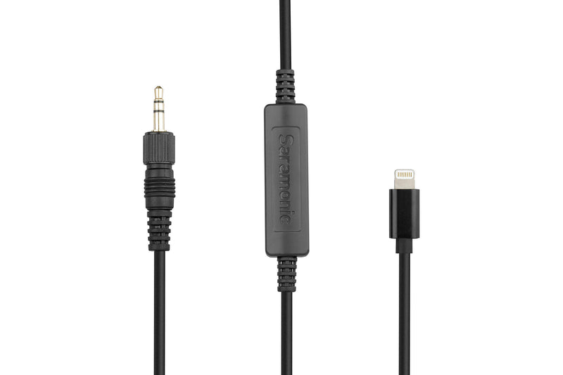 [Australia - AusPower] - Saramonic Locking 1/8" TRS Male to Apple Lightning Output Cable for iPhone & iPad (LC-C35), Locking 3.5mm 