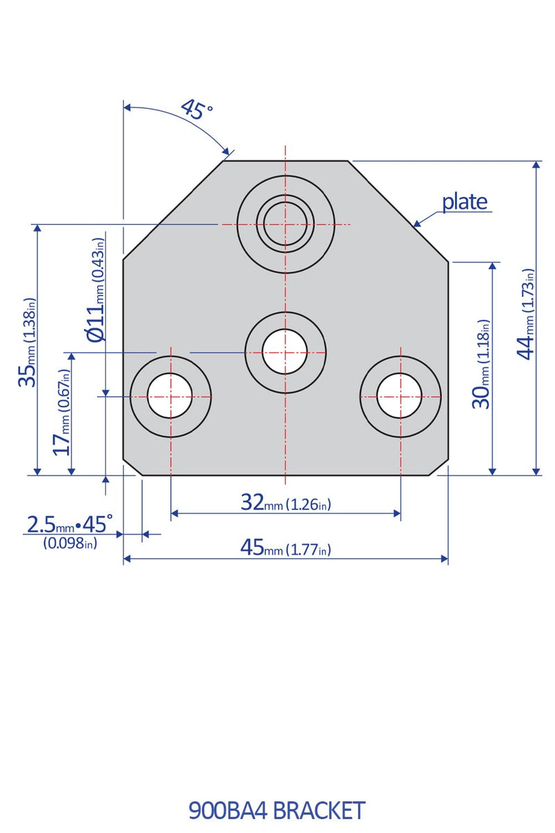 [Australia - AusPower] - Bansbach Easylift I96023 900BA4 Stainless Steel Bracket, Stainless Steel 