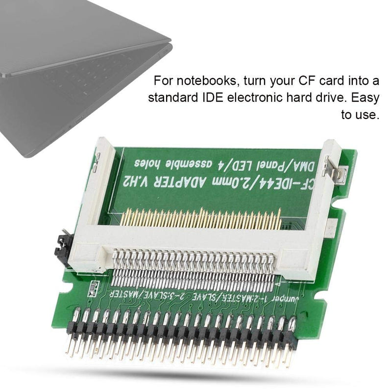 [Australia - AusPower] - ASHATA CF to 2.5-inch 44Pin IDE HDD,Compact Flash CF Memory Card to 2.5-inch 44Pin IDE Laptop SSD HDD Adapter Card,CF IDE Adapter Support for a Single CF Card Type. 