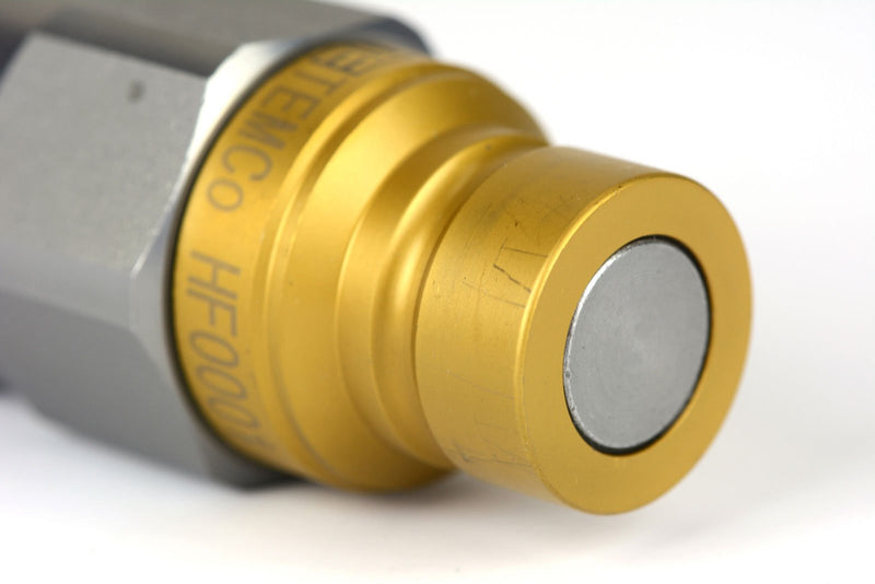 [Australia - AusPower] - TEMCo 1/2" Female NPT Thread 1/2" Body Male Hydraulic Coupler ISO 16028 Flat Face Quick Connect - HF0001 