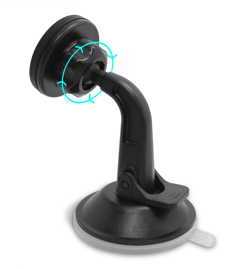[Australia - AusPower] - TechMatte Car Phone Mount Magnetic-Dashboard Mounted Car Phone Holder-Universal Smartphone Compatibility with Strong Magnetic Technology (Black) 