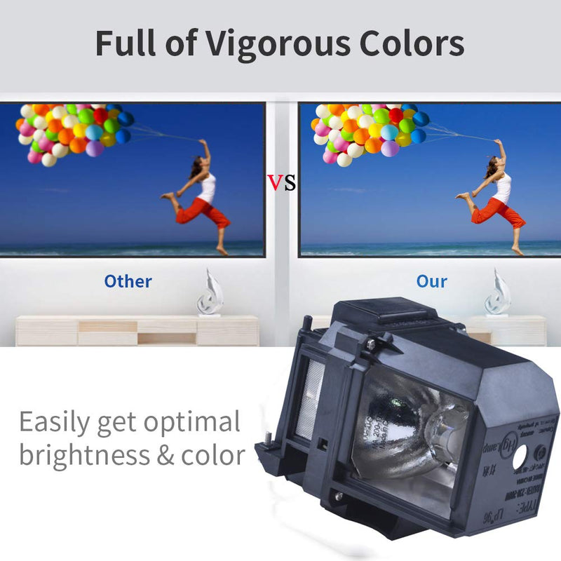 [Australia - AusPower] - for ELPLP96 V13H010L96 EPSON Vs350 Vs355 Home Cinema 2100 Home Cinema 2150 1060 660 760hd VS250 VS350 VS355 EX9210 Compatible Projector lamp with Housing by SW-LAMP 