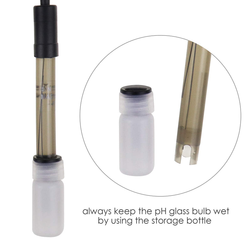 [Australia - AusPower] - Digital Combo pH & Temperature Meter, Aquarium Thermometer pH Monitor with Automatic Calibration Function for Fish Tank Hydroponics Aquaculture Laboratory 