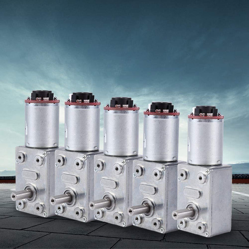 [Australia - AusPower] - Gear Reduction Motor, DC 12V High Torque Worm Geared Motor Reduction Motor with Encoder Self Locking Motor Worm Gear Box(100RPM) 100RPM 