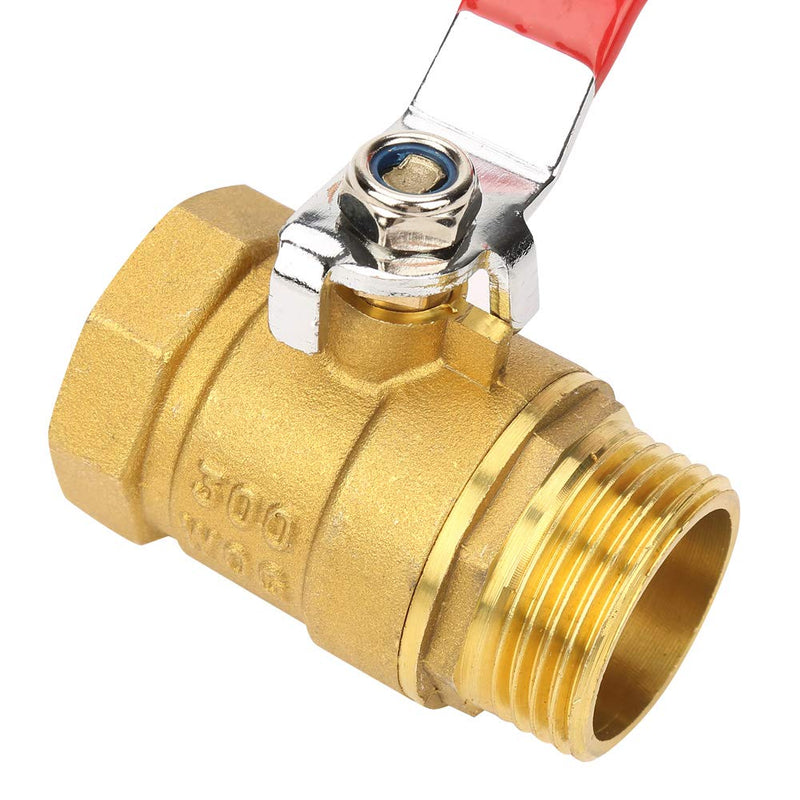 [Australia - AusPower] - Brass Ball Valve,1" BSP DN25 Level Handle Brass Pipe Ball Valve Male and Female Thread 