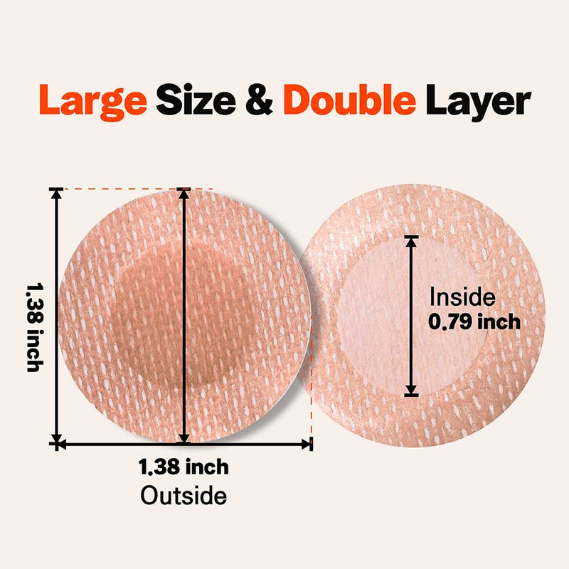 [Australia - AusPower] - LIVING JIN Nipple Protector - Value Pack (50 Pairs), Anti-Chafing Nipple Cover Sets for Runners, Nipple Tape, Nip Protectors, Nipple Stickers, Adhesive Bandage 