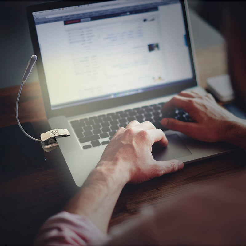 [Australia - AusPower] - Vekkia Rechargeable Book Light, 7 LED Reading Lights for Reading in Bed. 3 Color × 3 Brightness, Up to 70 Hours Lighting, Perfect for Readers, Kids & Travel (White) White 