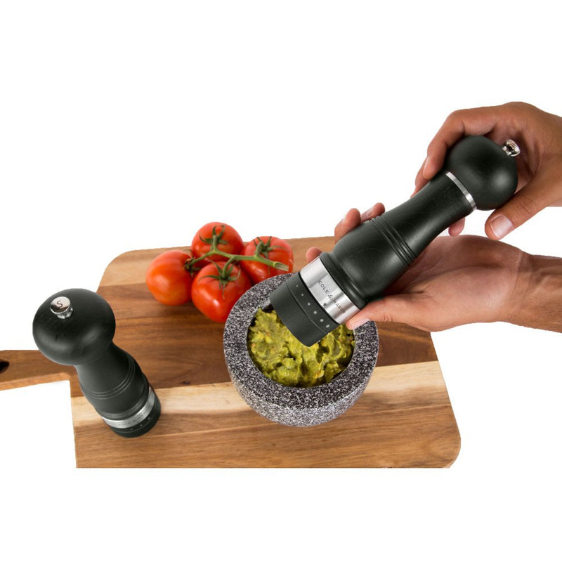 [Australia - AusPower] - COLE & MASON Ardingly Wood Pepper Grinder - Wooden Mill Includes Gourmet Precision Mechanism and Premium Peppercorns, Dark Brown Pepper Mill 