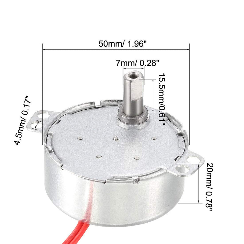 [Australia - AusPower] - uxcell Turntable Synchronous Synchron Motor 50-60Hz 12 VAC CW 4W (5-6RPM) 