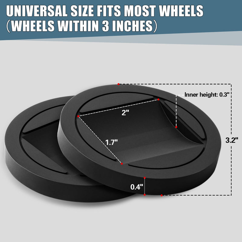 [Australia - AusPower] - Zhulerzil Bed Stoppers to Prevent Sliding - Furniture Wheel Stopper for Hardwood Floor - Rubber Bed Frame Stopper Caster Cups fit All Wheels of Furniture, Sofa, Bed, Chairs 4 Pack 