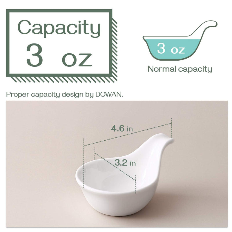 [Australia - AusPower] - DOWAN Soy Sauce Dish, Charcuterie Bowls, 3 Oz Dipping Bowls with Handles, Small Bowls for Side Dish, Dipping, Serving, Spice, Sauce, Ingredient, Mini Tiny Bowls 